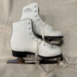 Lake Placid White Ice Skates size 12 kids